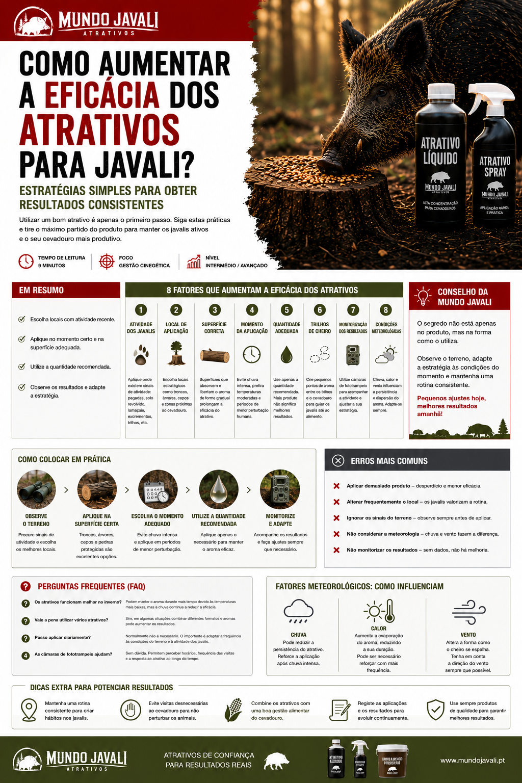 Como Aumentar a Eficácia dos Atrativos para Javali? Guia Completo