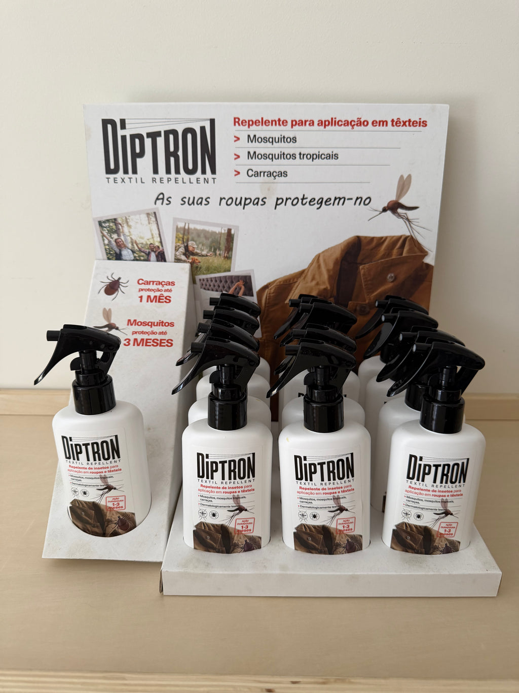 Repelente Têxtil Diptron – Proteção contra Carraças e Mosquitos 100 ml