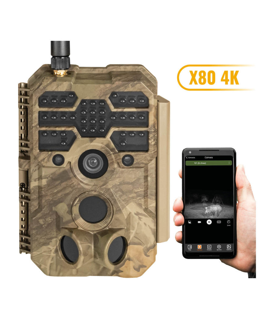 Câmara de Vigilância GardePro X80 4G GPS 4K Ultra HD